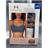 Image 2 : Halston Seamless Bra 2-Pack L/G Size in Neutral Colors
