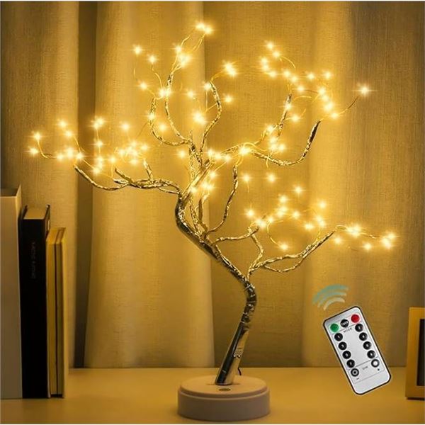Decorative Remote LED Tree Light, 20in/50cm Height, Warm White Lighting