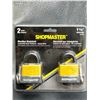 Image 2 : Shopmaster Weather Resistant Laminated Steel Padlocks, 1.5 in, 2 Pack, Keyed Alike