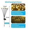 Image 1 : Pack of 8 – 27-Inch Outdoor Solar LED Firefly Lights with Stainless Steel Ground Rods
