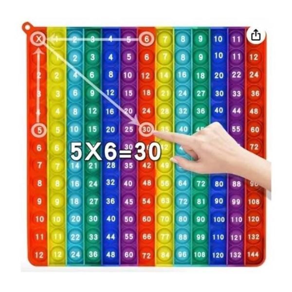 Multiplication Table Bubble Toys Relieve Stress and Anxiety Up To 12×12