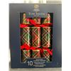 Image 1 : Tom Smith 10 Traditional Christmas Crackers with Surprises