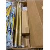 Image 2 : Warm Gold Curtain Rod Set, 32-72 Inch with Accessories