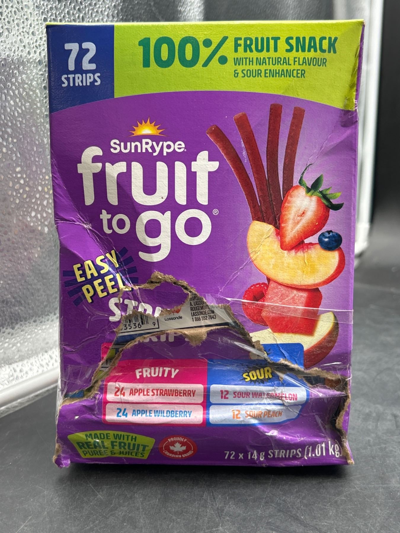 SunRype Fruit To Go 72-Count 14 g Strips Assorted Flavors