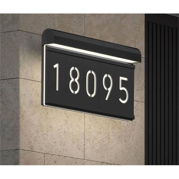 Bowen modern LED outdoor address wall light 5 CCT