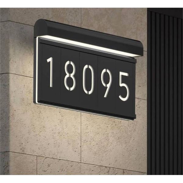 Bowen modern LED outdoor address wall light 5 CCT