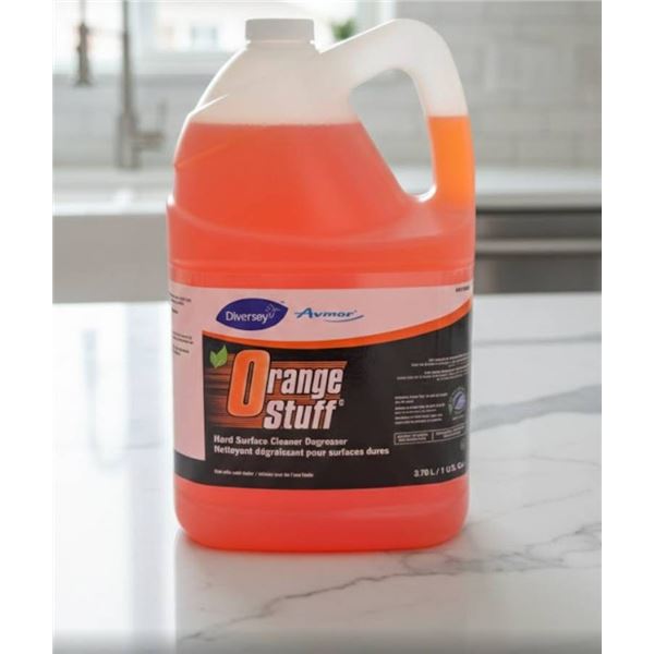 Diversey Avmor Orange Stuff Hard Surface Cleaner Degreaser, 3.78L