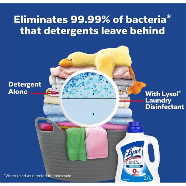 Lysol Laundry Disinfectant Crisp Linen Scent 2.7L