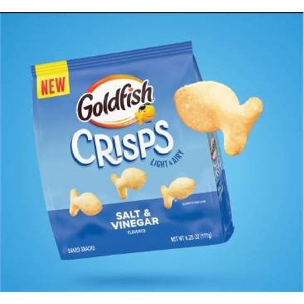 Goldfish Crisps Salt & Vinegar Flavor, 14 x 177g,