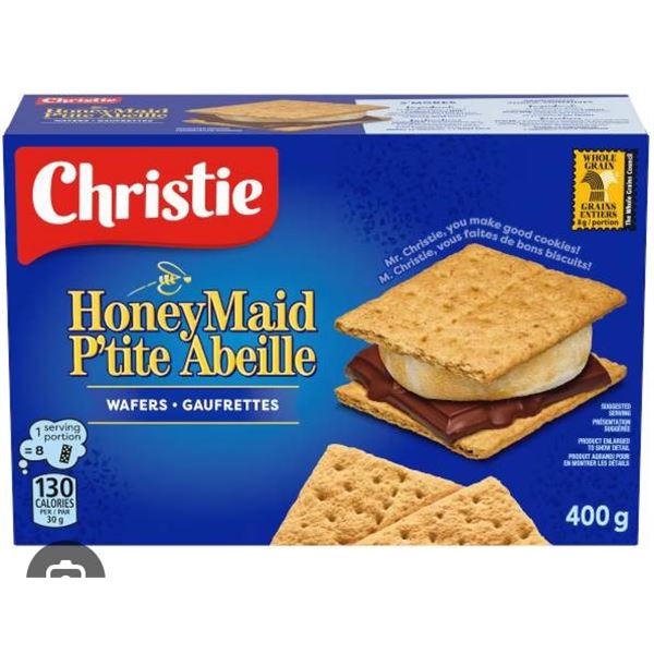 Lot of 12c – Christie Honey Maid P’tite Abeille 400g Wafer Packs