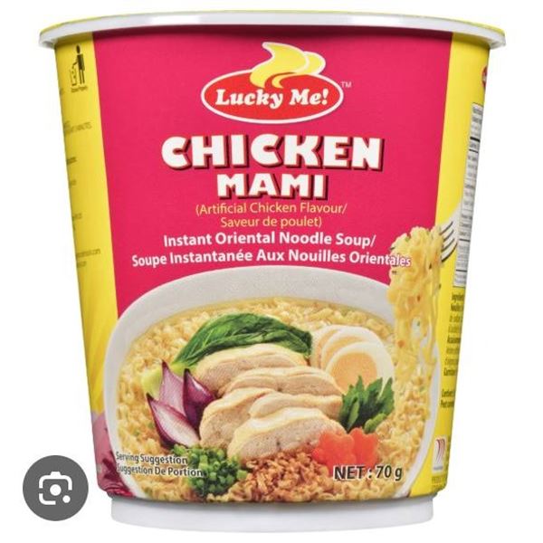 Lucky Me Chicken Mami Instant Noodle Soup Lot – 24 x 70g
