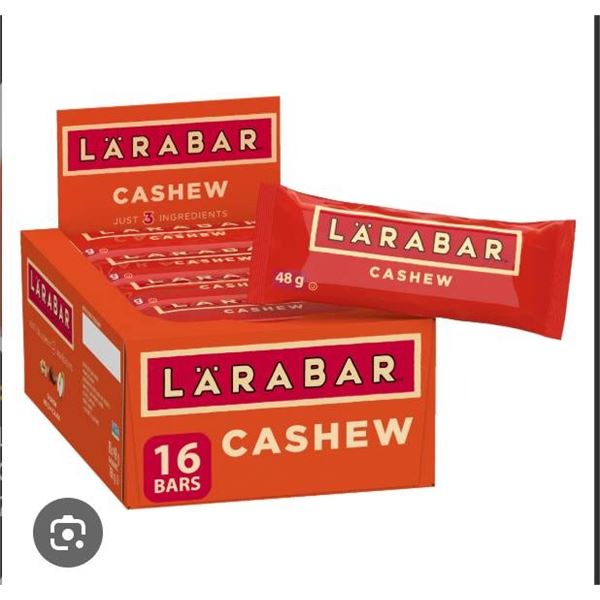 Larabar Cashew Fruit and Nut Energy Bars 4 Packs of 16 x 48g
