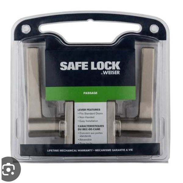Weiser Safelock Daylon Interior Passage Door Lever