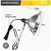 Image 1 : Simple Deluxe ClampLight GP-093, 6-Foot Long Cord