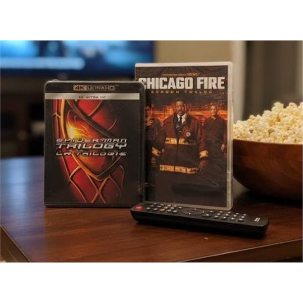 Spider-Man Trilogy 4K Ultra HD + Chicago Fire Season 12 DVD Set