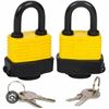 Image 1 : 4 Packs of 2 Shopmaster Weather Resistant Padlocks – 40mm