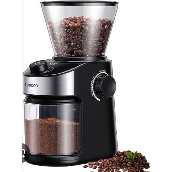 Digital Timer Display Burr Coffee Grinder With 200W Power