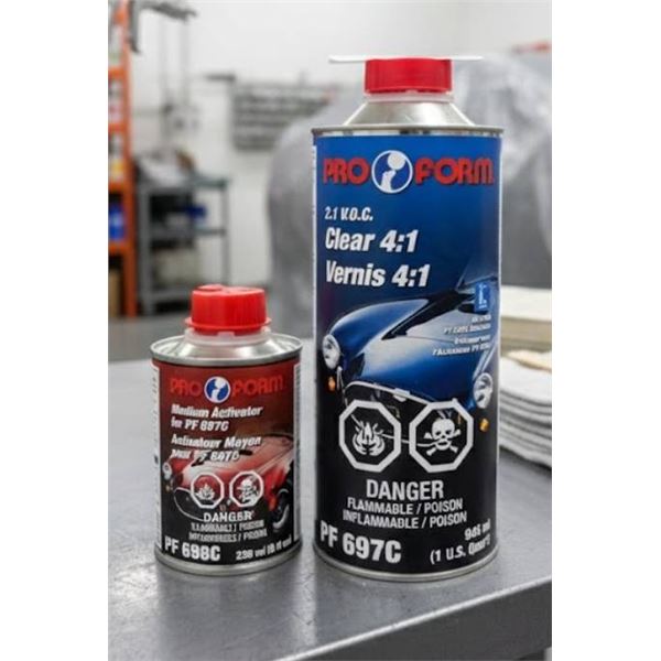 Pro Form PF 697C Clear 4:1 and PF 698C Medium Activator Set