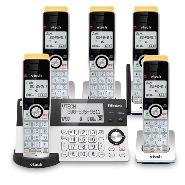 Vtech Connect to Cell Answering System with Bluetooth and 5 Handsets