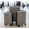 Image 1 : Pack & Fly 3-Piece Suitcase Set, Silver Edition