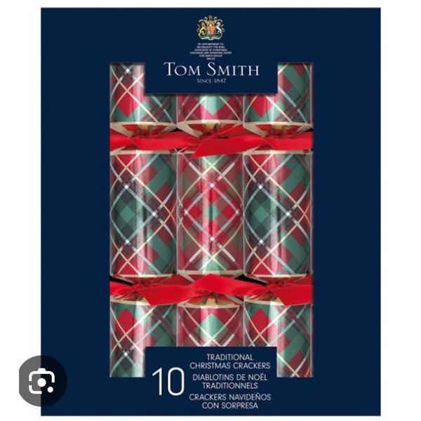 Lot of 2 – Tom Smith Traditional Christmas Crackers, 10 Per Set
