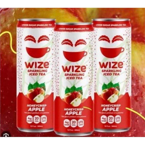 Wize Sparkling Apple Iced Tea 12 x 355ml