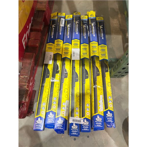 Lot of 7 Michelin Guardian Beam Wiper Blades Assorted Sizes