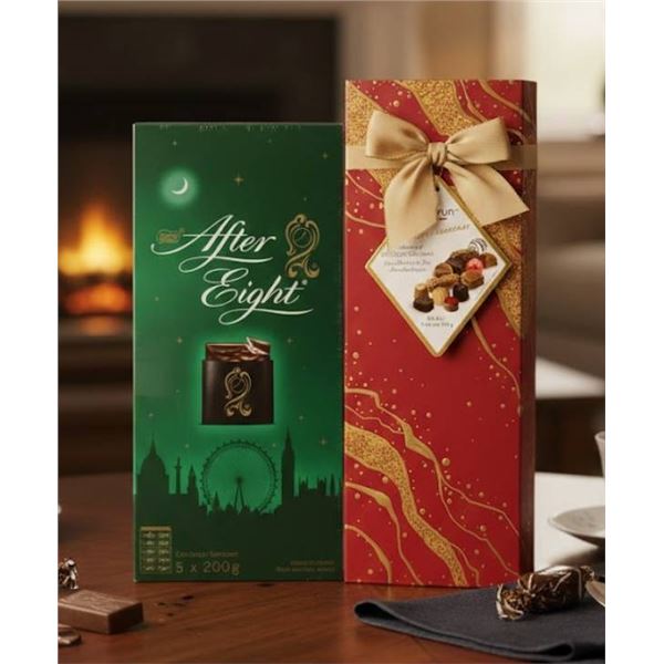 Lot Of After Eight Mint Chocolate Thins and Gudrun Belgian Chocolate Collection
