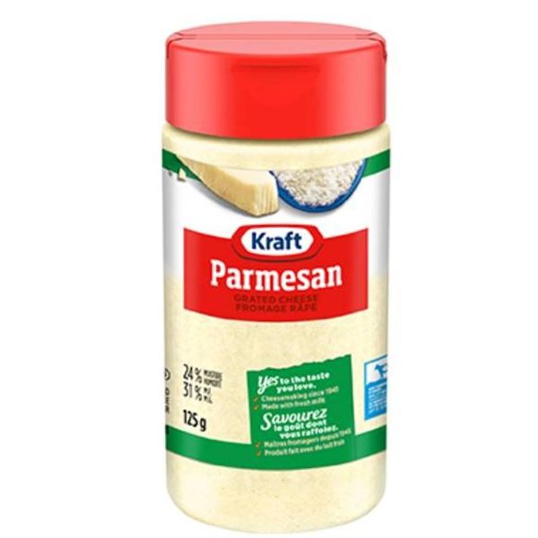 Kraft Parmesan Grated Cheese 12 x 125g