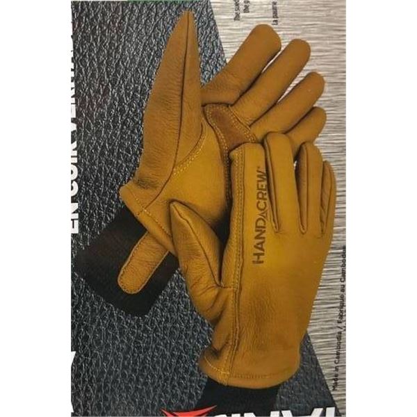 2 Pack Handcrew Genuine Leather Winter Gloves With 3M Thinsulate Insulation – XL