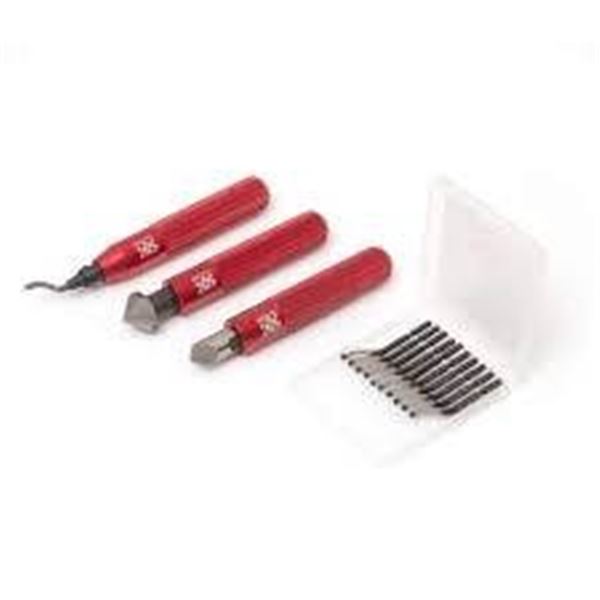 AFA Tooling Deburring Tool with 10 Blades and 2 Countersinks