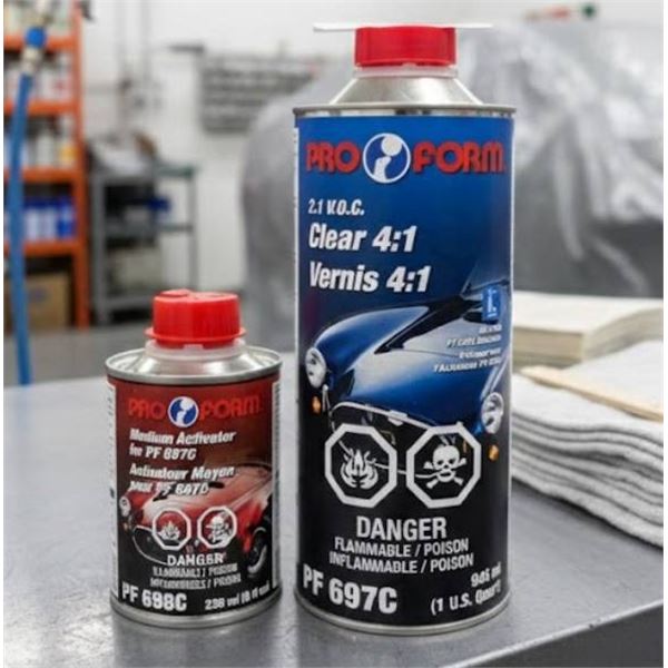 Pro Form Clear 4:1 PF 697C and Activator PF 698C Set, 946 mL + 236 mL