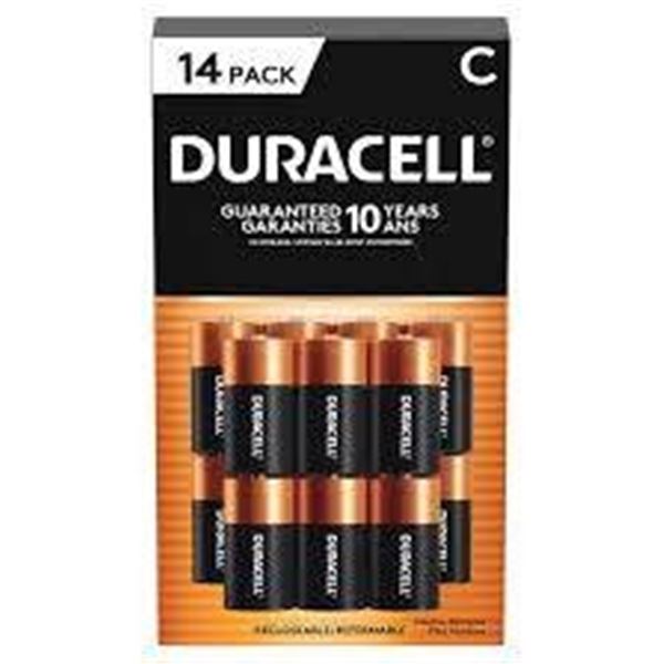 Duracell 14-Pack C Alkaline Batteries With 10-Year Guarantee