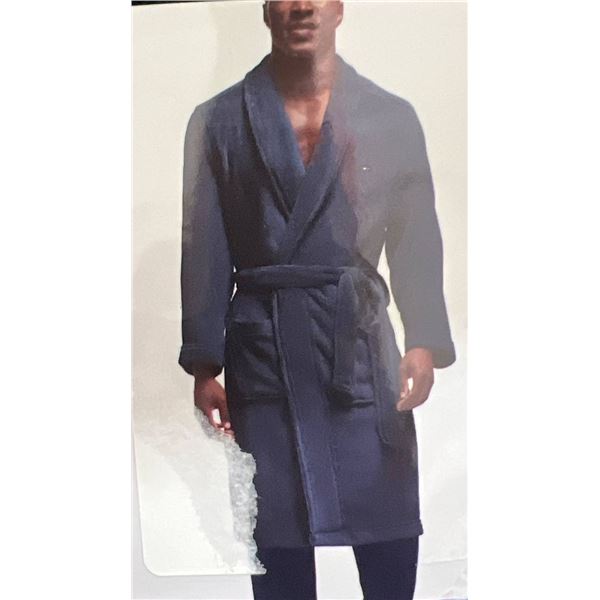 Tommy Hilfiger Plush Fleece Robe, Navy, Size L/XL