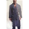 Image 1 : Tommy Hilfiger Plush Fleece Robe, Navy, Size L/XL