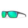 Image 1 : Wiley X Kingpin Matte Graphite Frame Captivate Polarized Green Mirror