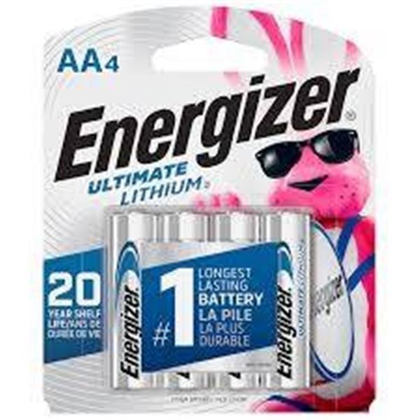 Energizer Ultimate Lithium AA Batteries, 4 Packs of 4