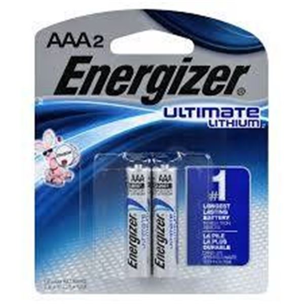 Energizer Ultimate Lithium AAA Batteries – Lot of 4 packs of 2 batteries