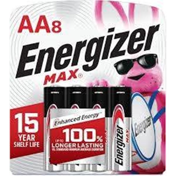 Lot of 6 – Energizer Max AA8 Alkaline Batteries Multipack