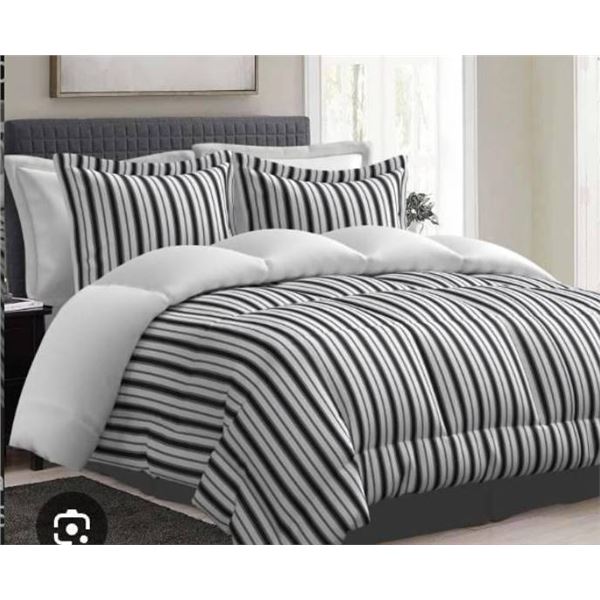Comfy Queen Size Bamboo World Graham Bed in a Bag Set, 7 Pieces