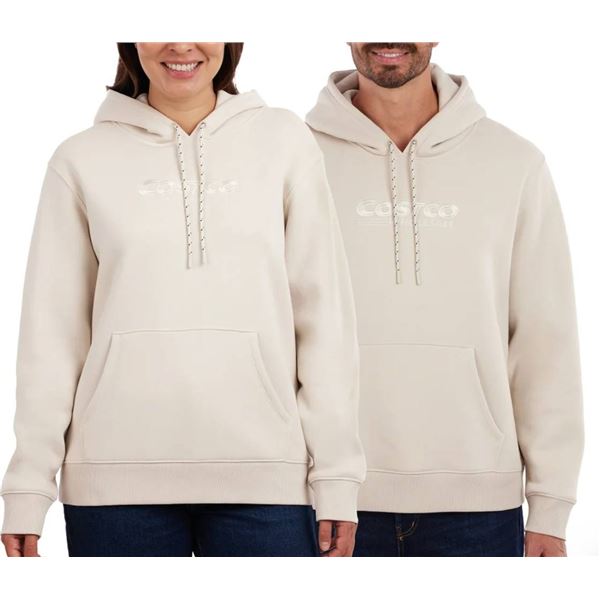 1 – Kirkland Signature Hoodie in Beige – Men’s XL / Ladies’ XXL