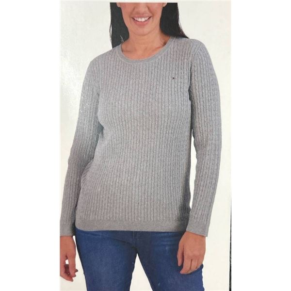 Tommy Hilfiger Women’s Sweater, Gray, Size L/G
