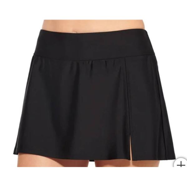 Christina Swimwear Women’s High Waist Swim Skirt Black, Size L/G