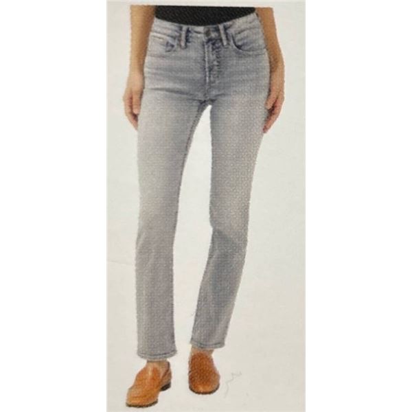 Authentic Silver Jeans Women’s Curvy High Slim Straight 4×31