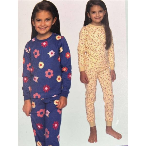 Pekkle Kids’ 4-Piece Pajama Set, Size XS/TP (4/5), Cotton Blend