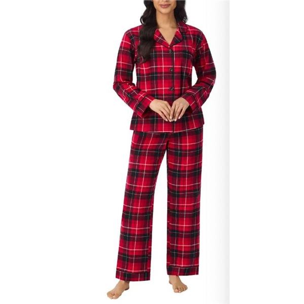 BedHead Pajamas 2-Piece Set in Red Plaid, Size M/M