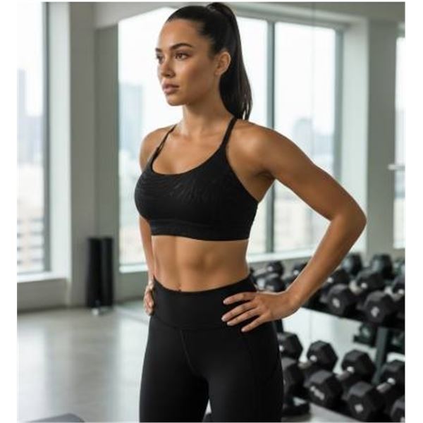Women’s Athletic Bra, Black, Size S/P, Model 1984978