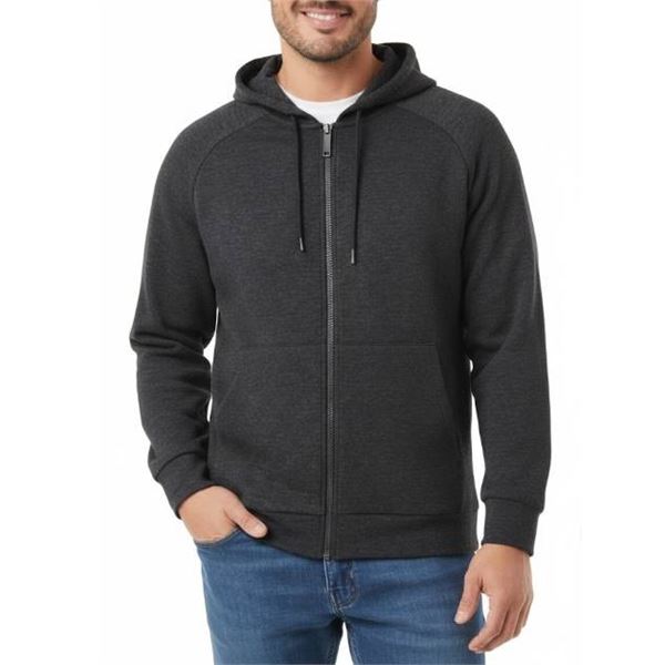 32 Degrees Heat L/G Full-Zip Hoodie in Dark Gray