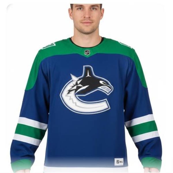 NHL Vancouver Canucks Jersey, XL, Polyester, Item 1940815