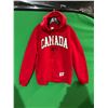 Image 2 : Red Canada Hoodie With 1857 Design, Size LG